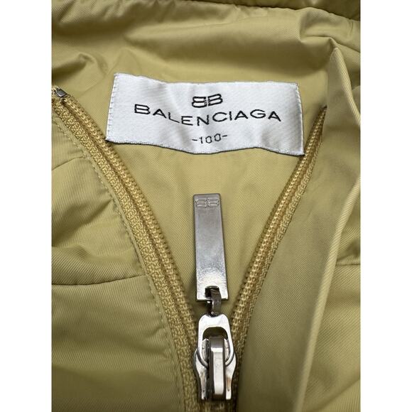 Authentic Vintage Balenciaga Lightweight Nylon Spellout Jacket Yellow *SEE DESCR - Picture 4 of 10